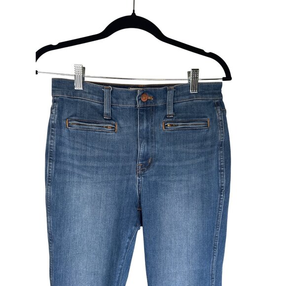 Madewell Roadtripper Jeggings Size 27 Cotton/Polyester Blend Blue Denim - Picture 4 of 15